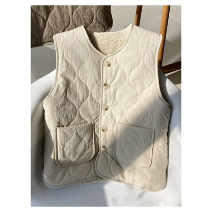 Veste matelassée réversible avec doublure polaire pour femmes – Oria