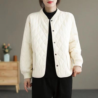 Veste matelassée à boutons et poches pour femmes – Noemi