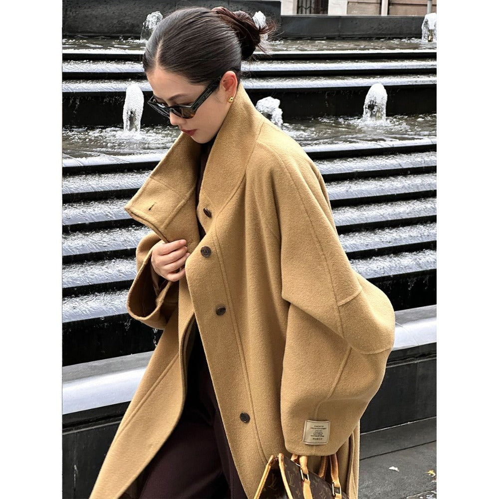 Long trench-coat oversize pour femmes – Delfina