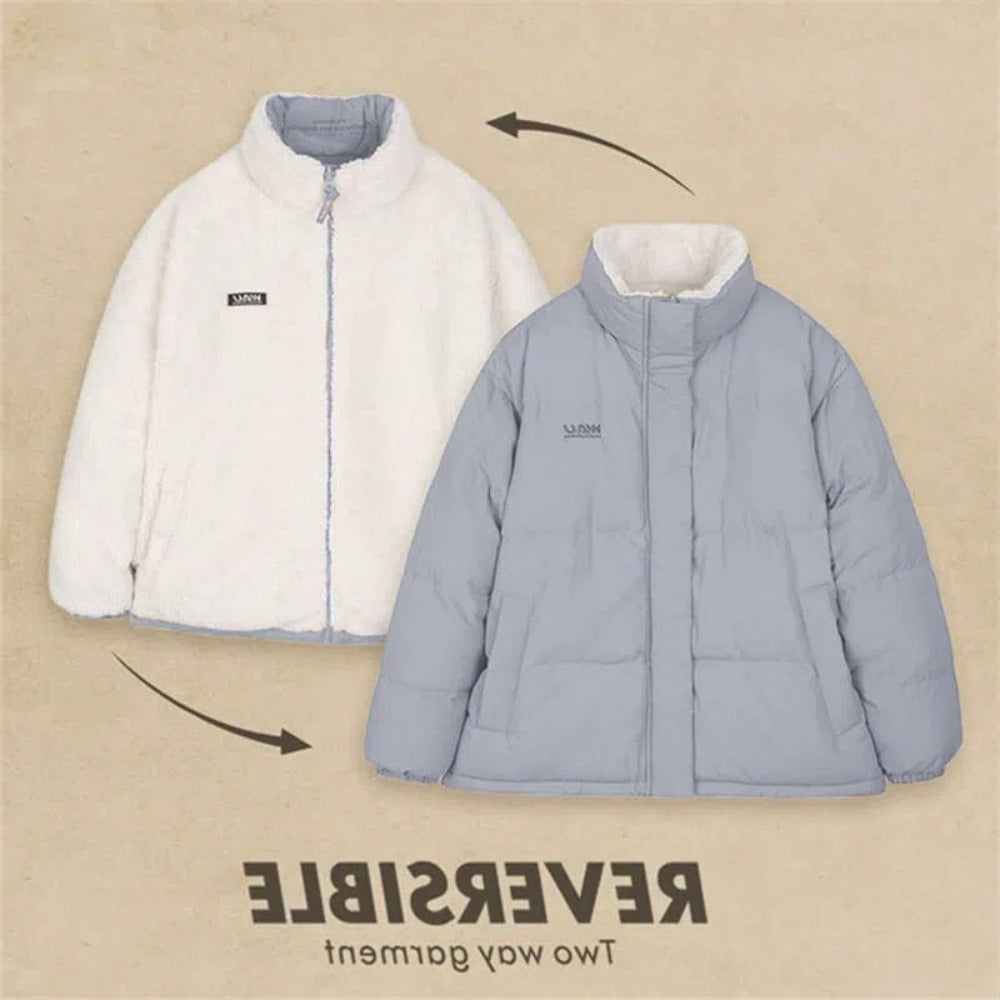 Doudoune réversible manteau double face pour femmes – Milena