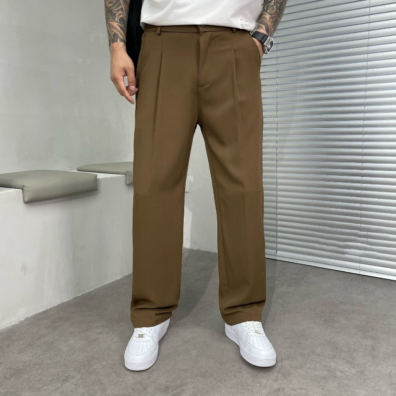 Pantaloni estivi uomo con pieghe | Vestibilità comoda