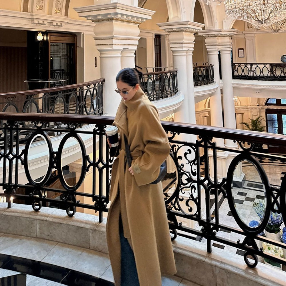 Long trench-coat oversize pour femmes – Delfina
