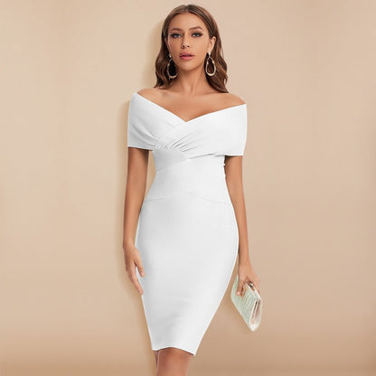Robe de soirée femme épaules dénudées | mini