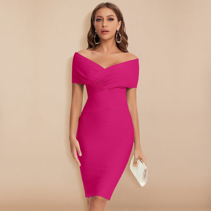 Robe de soirée femme épaules dénudées | mini