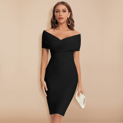 Robe de soirée femme épaules dénudées | mini