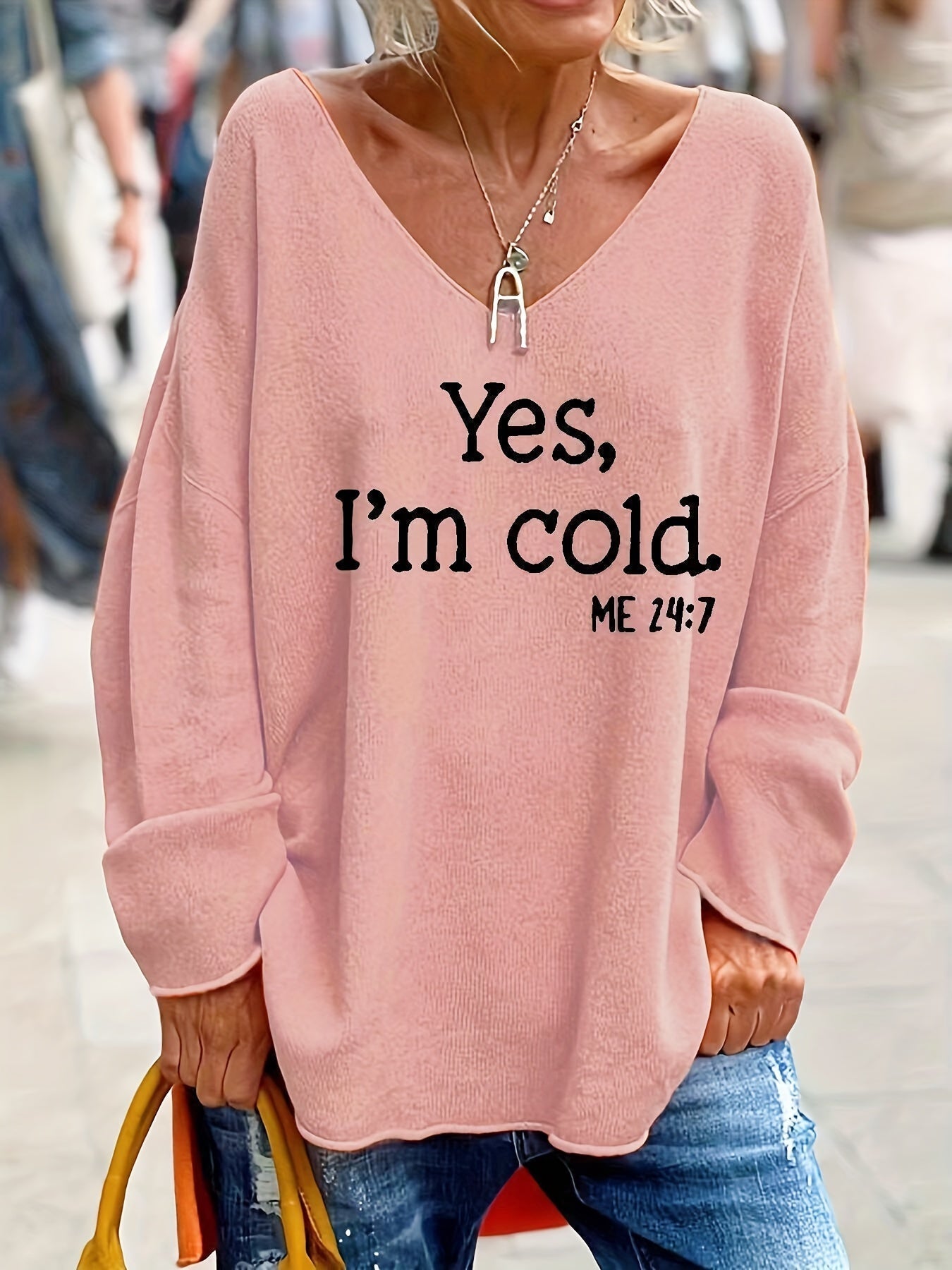 Damen Oversize Pullover | Warm