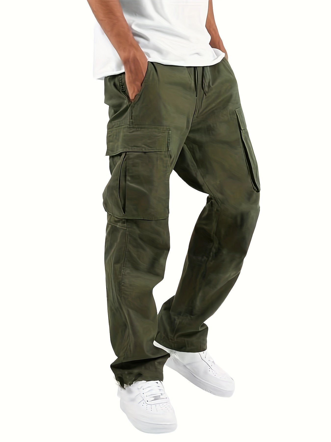 Pantalon cargo baggy pour homme | Long