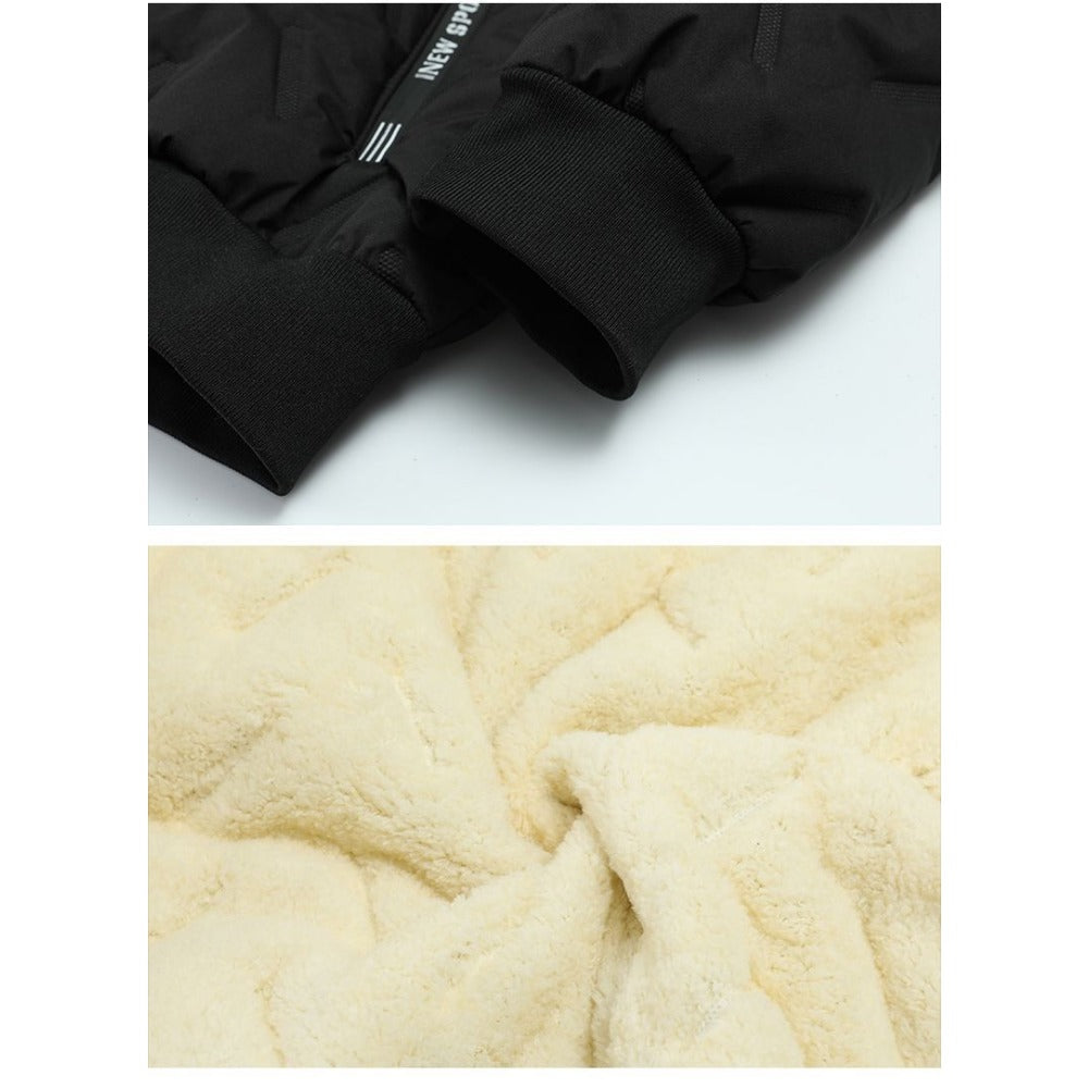 Giacca invernale con fodera in pile e zip da uomo – Olivier