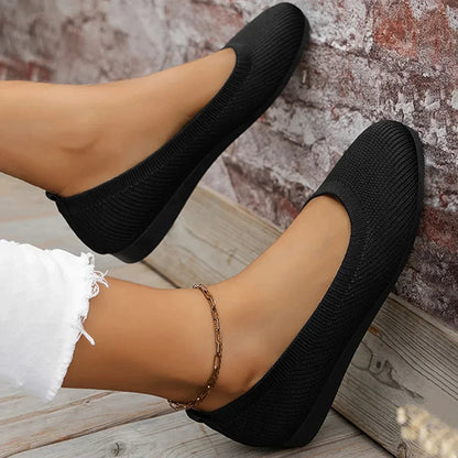Chaussures plates femme bouts ronds | Enfiler