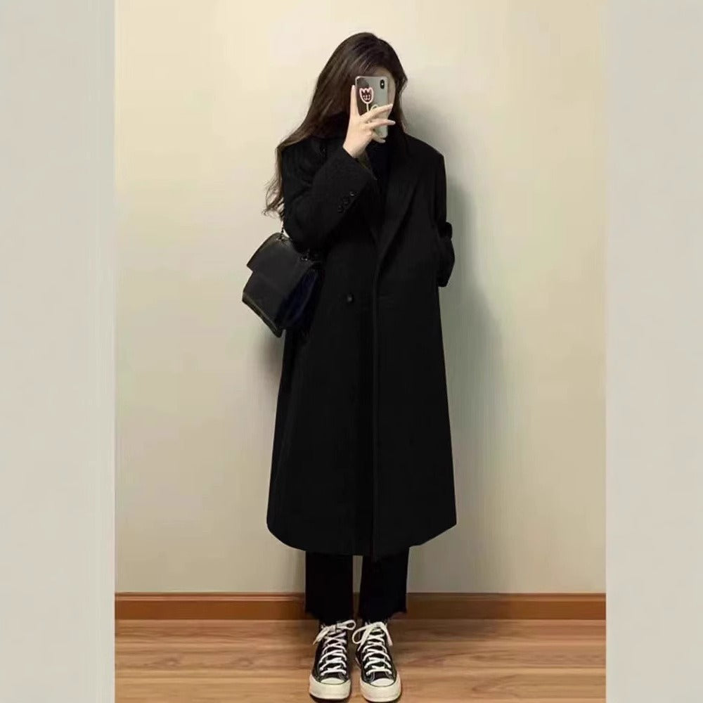 Long manteau boutonné pour femmes - Rita