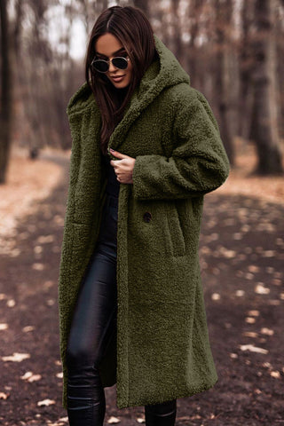 Manteau teddy long pour femmes | Hiver