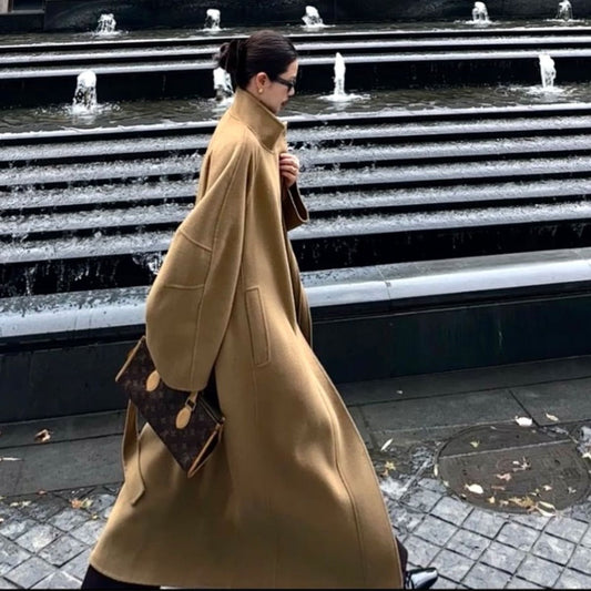 Long trench-coat oversize pour femmes – Delfina