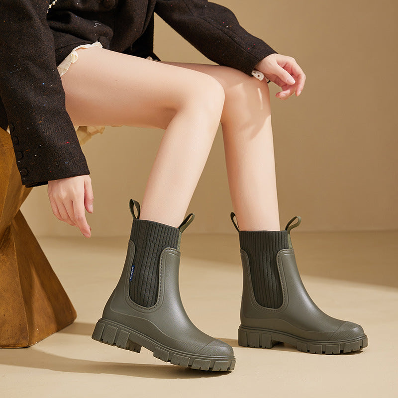 Bottes de pluie en caoutchouc pour femmes | Imperméables