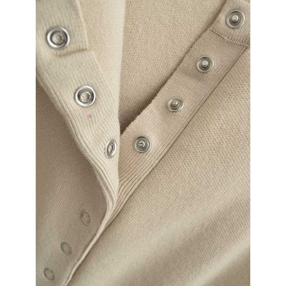 Cardigan tricoté à boutons et manches longues pour femmes - Claudia