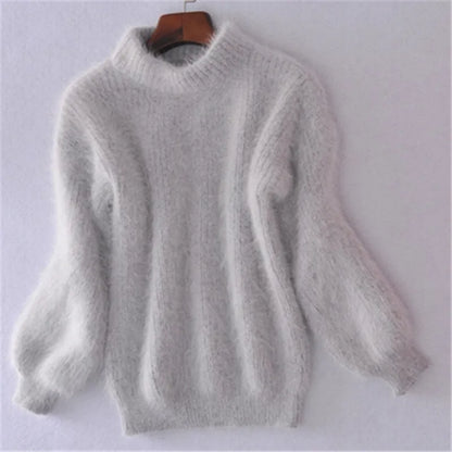 Pull à col roulé en maille pour femmes