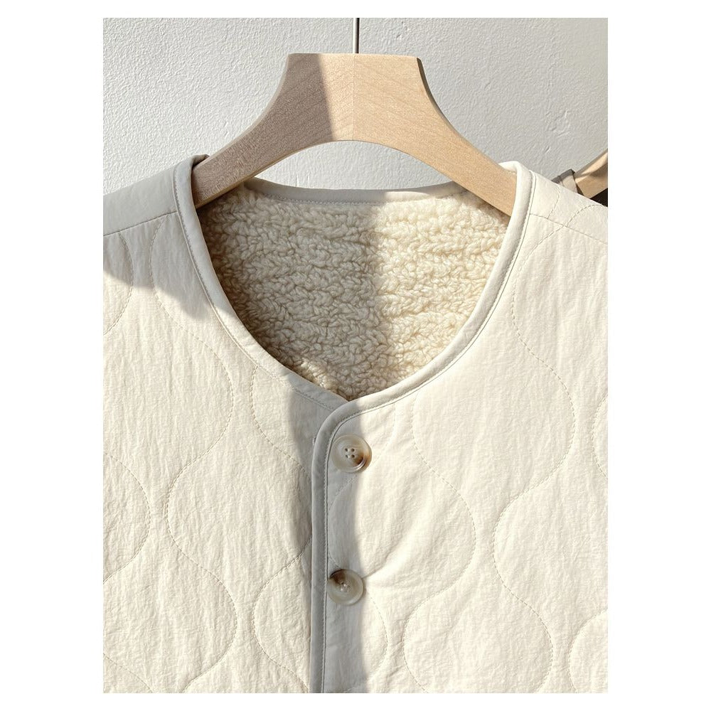 Veste matelassée réversible avec doublure polaire pour femmes – Oria