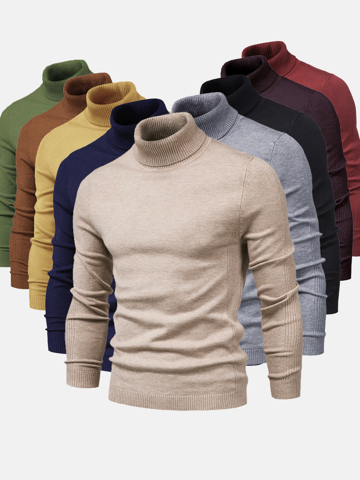 Homme Pull col roulé court | Lavable