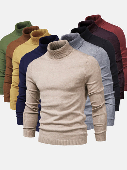 Homme Pull col roulé court | Lavable