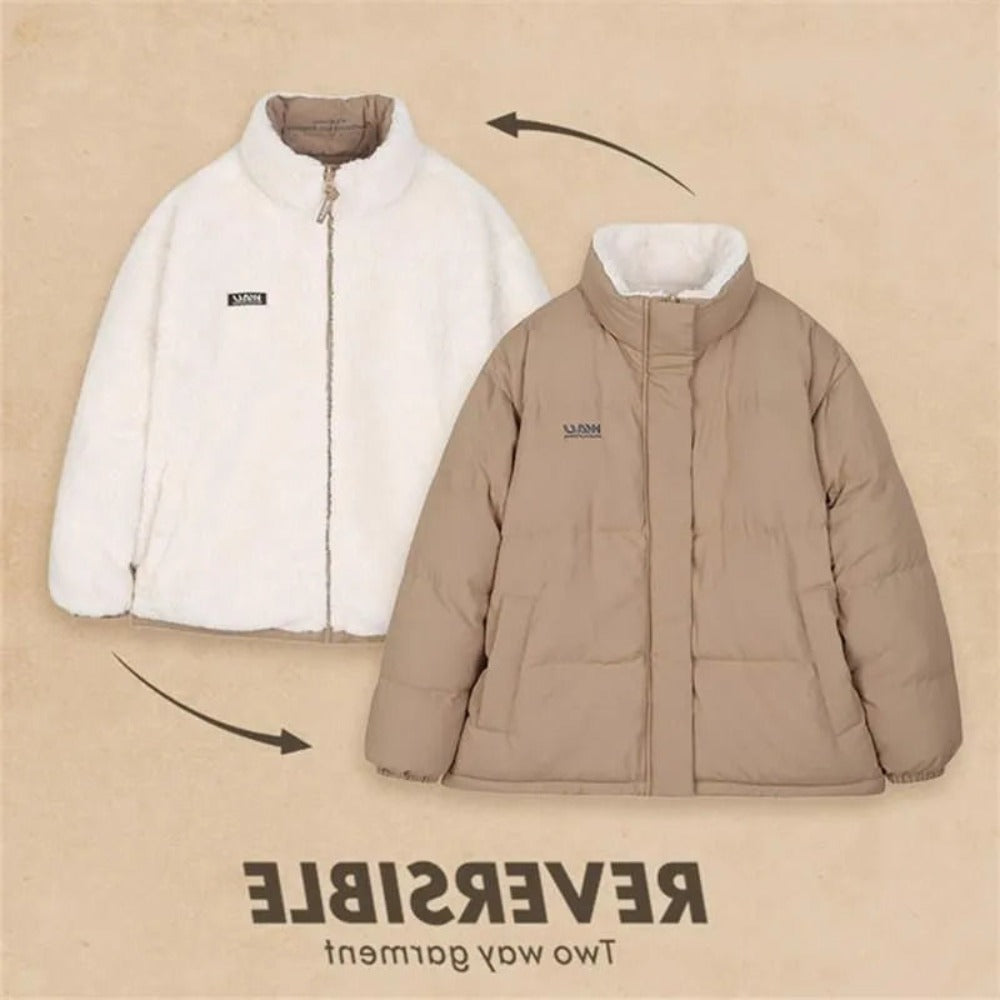 Doudoune réversible manteau double face pour femmes – Milena