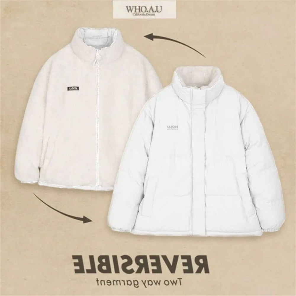 Doudoune réversible manteau double face pour femmes – Milena