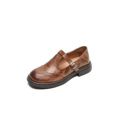 Chaussures Mary Jane femme avec bride en T | Bout droit