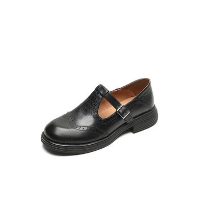 Chaussures Mary Jane femme avec bride en T | Bout droit