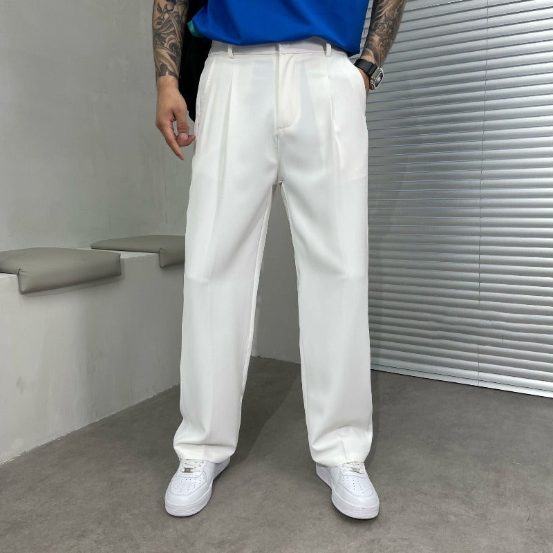 Pantaloni estivi uomo con pieghe | Vestibilità comoda