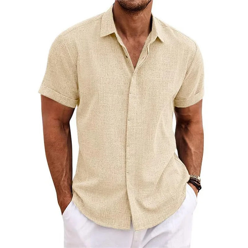 Polo de plage manches courtes homme | Boutonné