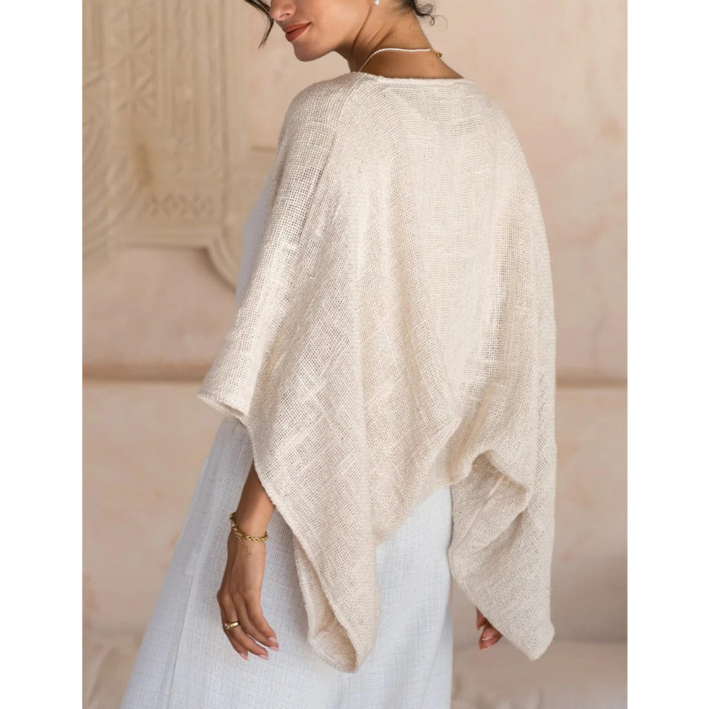 Cardigan tricoté à ouverture devant pour femmes - Fatima