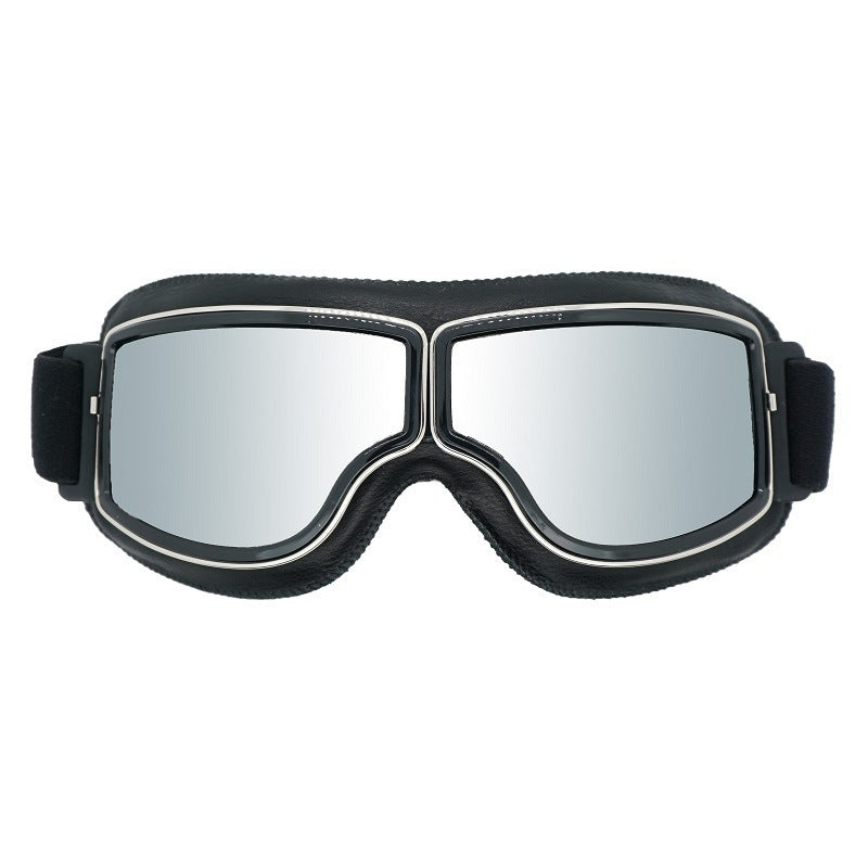 Lunettes de moto vintage polarisées pour homme
