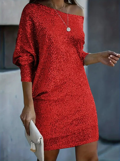 Abito cocktail donna monospalla | Mini
