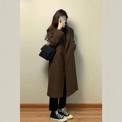 Long manteau boutonné pour femmes - Rita