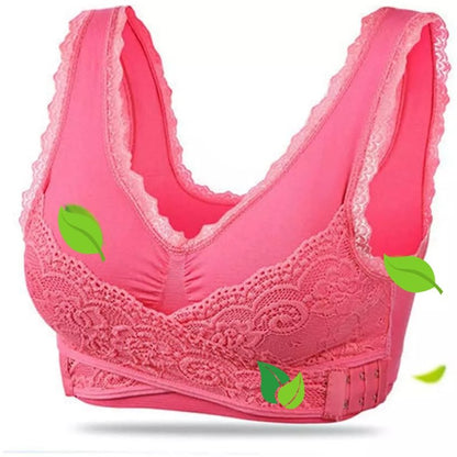 Brassière de sport sans armatures pour femmes | Avec fermeture croisée devant