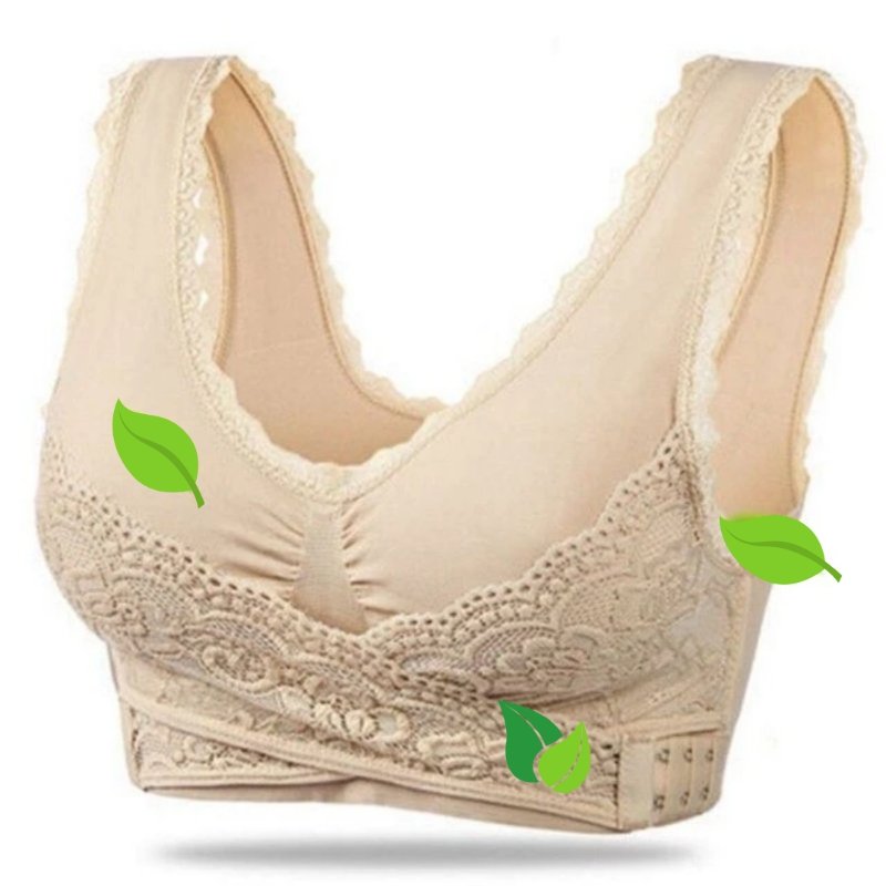 Brassière de sport sans armatures pour femmes | Avec fermeture croisée devant