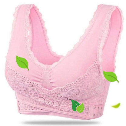 Brassière de sport sans armatures pour femmes | Avec fermeture croisée devant