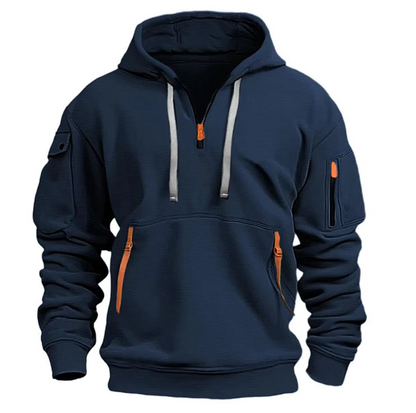 Sweat à capuche zippé homme | Avec capuche