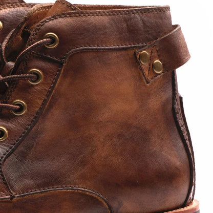 Bottines en cuir confortables pour homme
