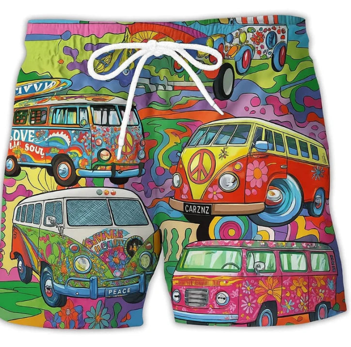 Short de surf imprimé pour hommes | Été