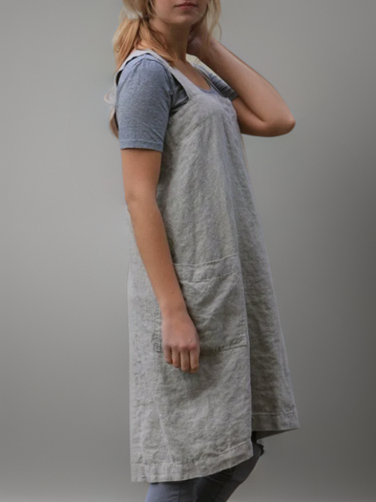 Robe tablier de travail pour femme | Longue