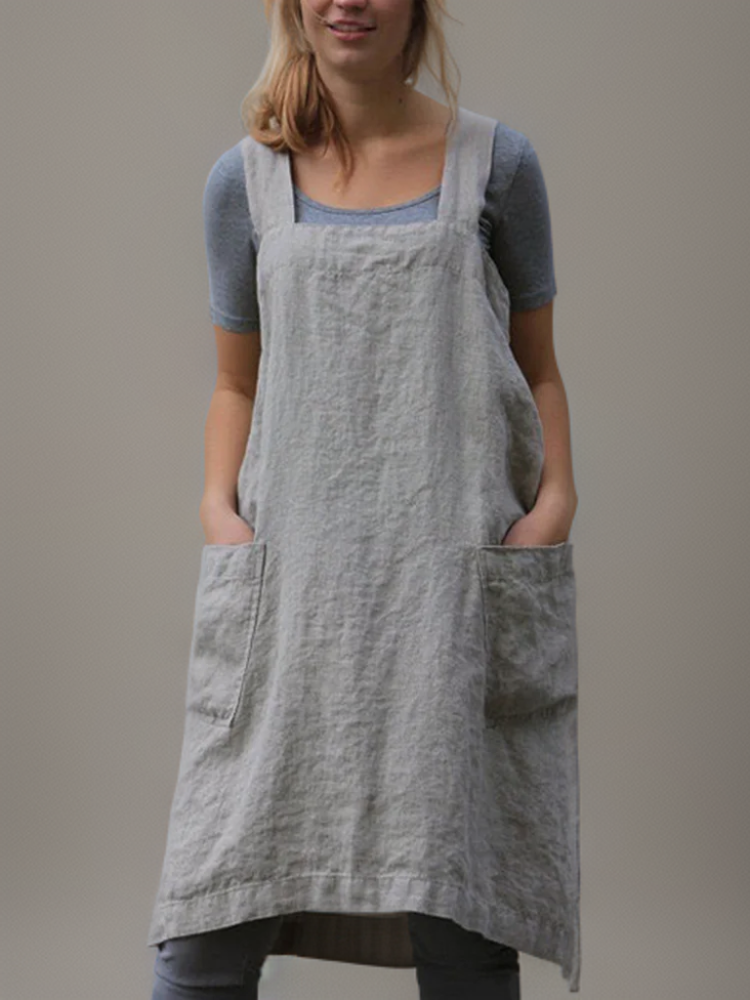 Robe tablier de travail pour femme | Longue