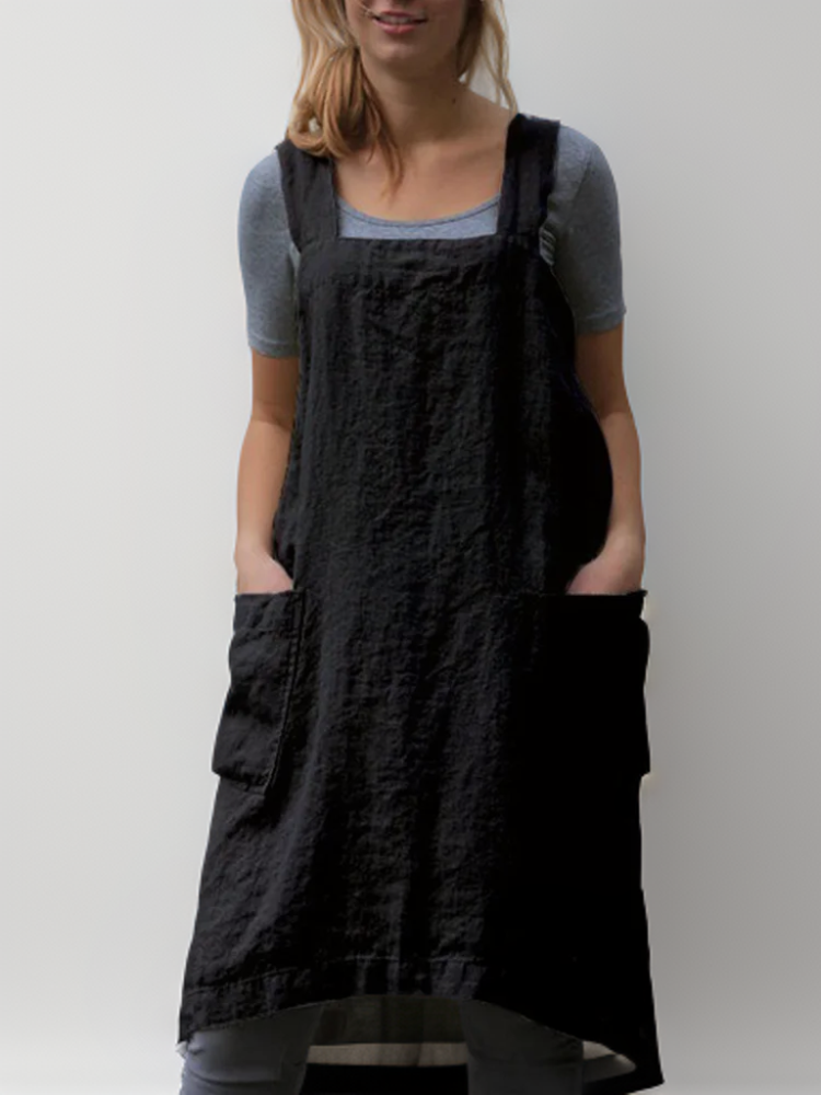 Robe tablier de travail pour femme | Longue