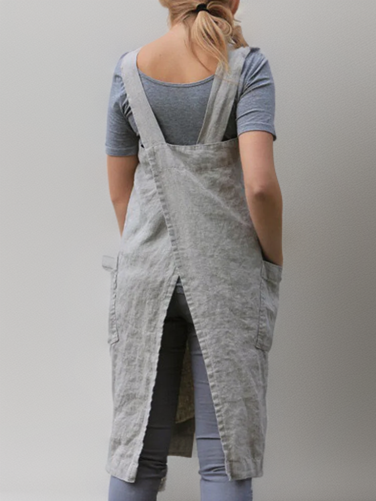 Robe tablier de travail pour femme | Longue