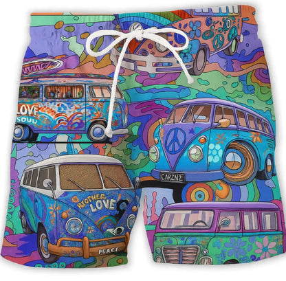 Short de surf imprimé pour hommes | Été
