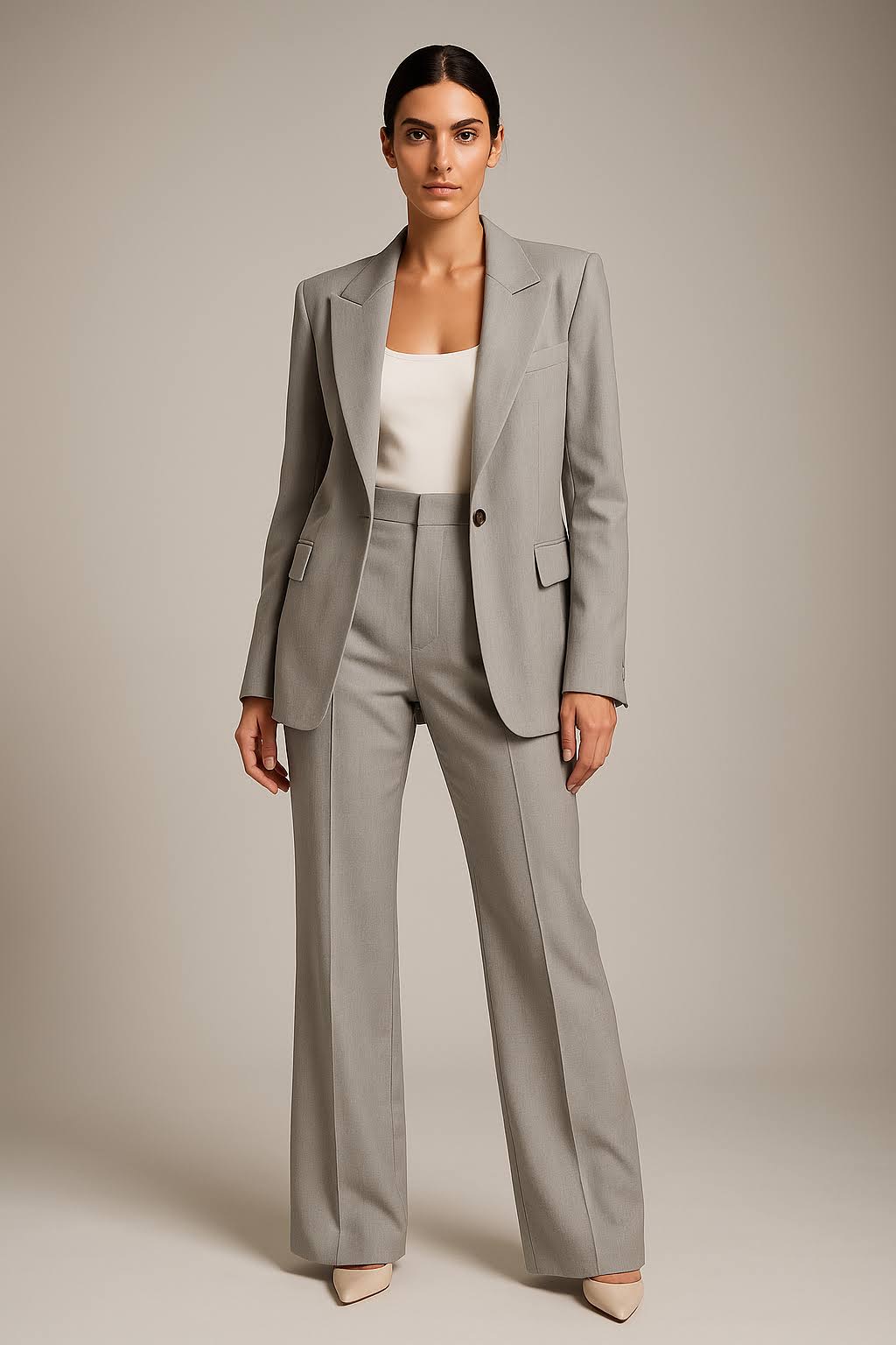 Tailleur pantalon deux pièces décontracté femme | Blazer et pantalon