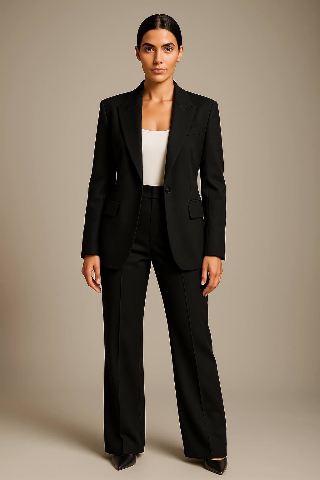 Tailleur pantalon deux pièces décontracté femme | Blazer et pantalon