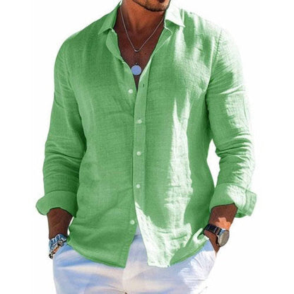 Camicia da uomo casual con colletto | manica lunga