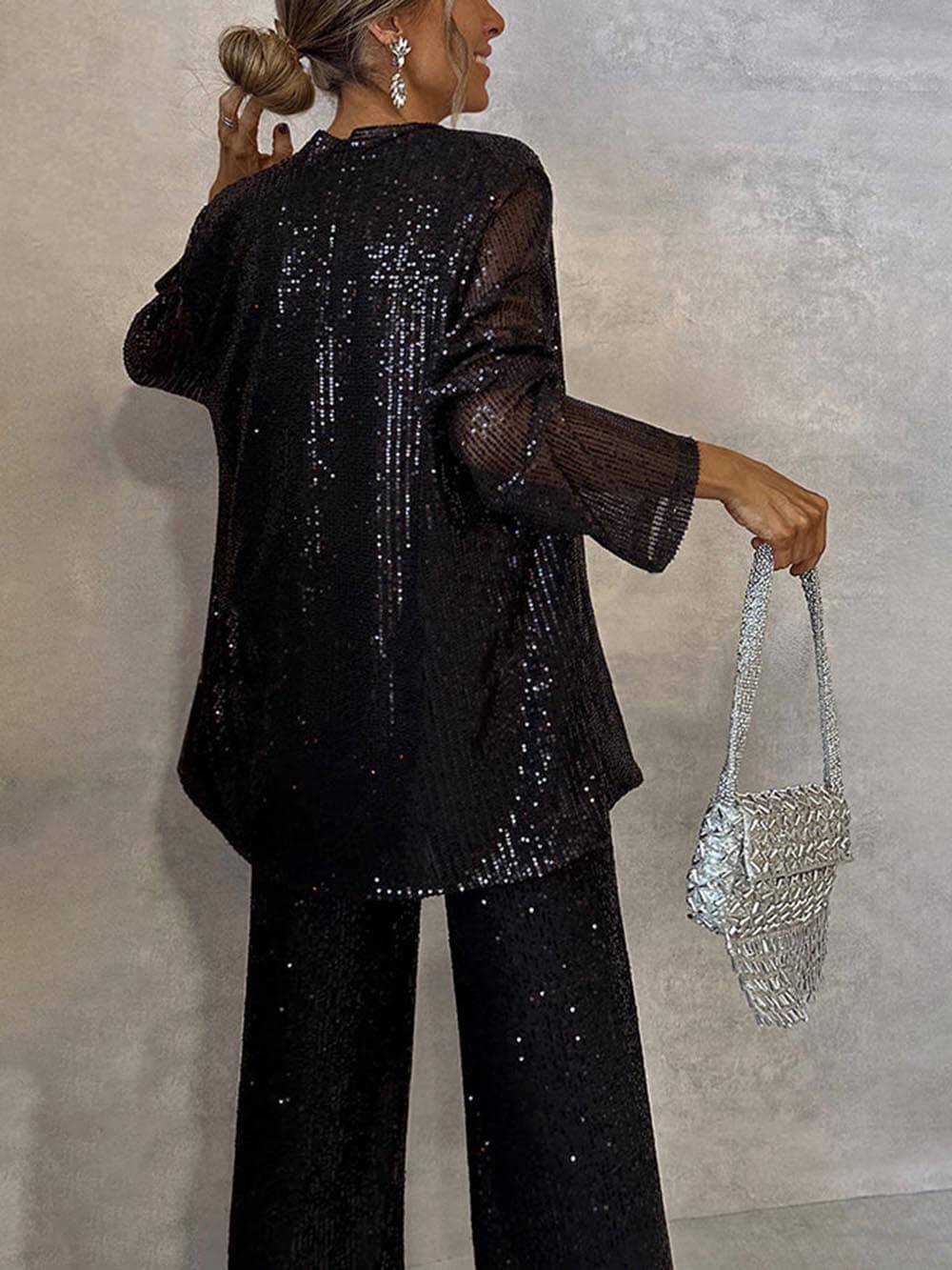 Ensemble tailleur pantalon deux pièces pour femme | Tenue de fête