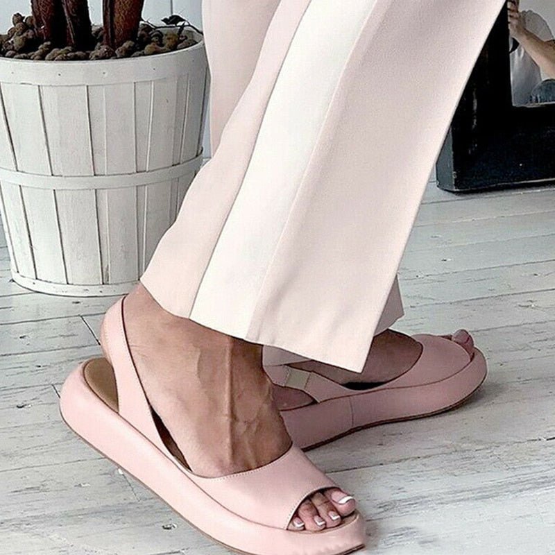 Sandales slingback à orteils ouverts pour femmes | Décontractées