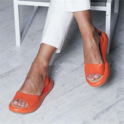 Sandales slingback à orteils ouverts pour femmes | Décontractées