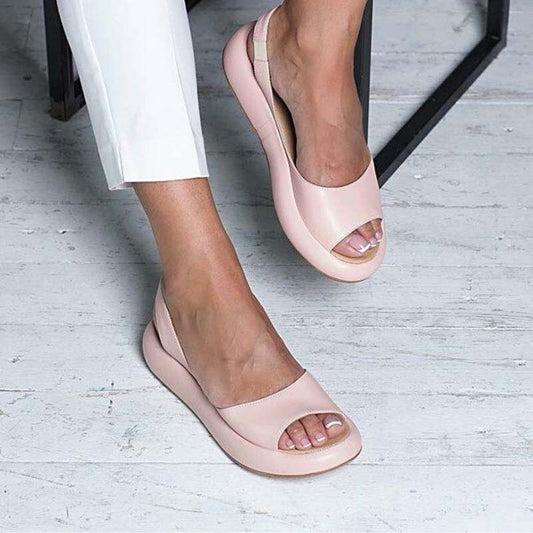 Sandales slingback à orteils ouverts pour femmes | Décontractées